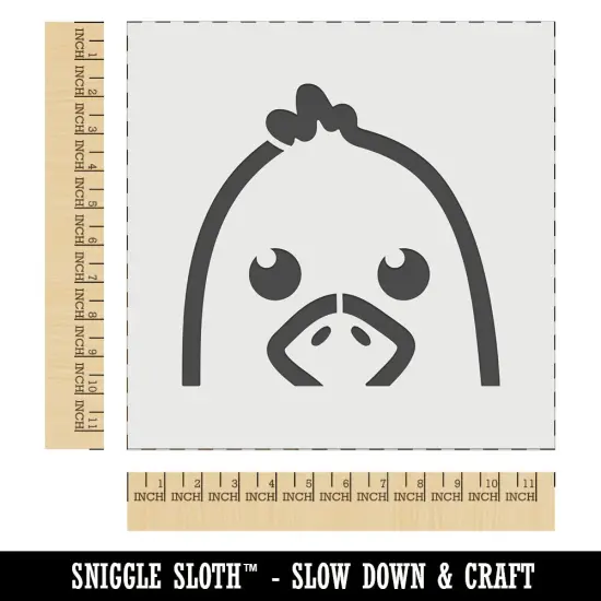 Peeking Bird Seagull Wall Cookie DIY Craft Reusable Stencil {1}