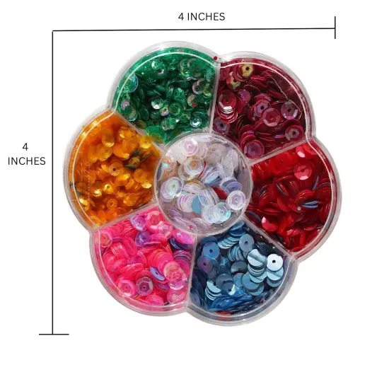 Buttons Galore and More Bulk Sequins - 7 Unique Bright Colors for Crafts {2}