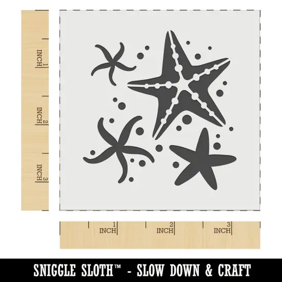 Ocean Starfish Sea Stars Wall Cookie DIY Craft Reusable Stencil {6}