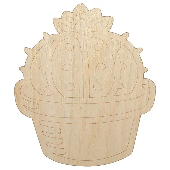 Succulent Success Cactus Unfinished Wood Shape Piece Cutout for DIY Craft Projects {2}