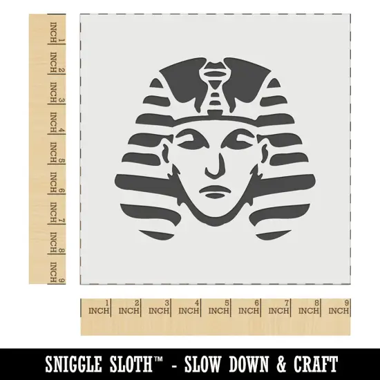 Ancient Egyptian Pharaoh with Crown Wall Cookie DIY Craft Reusable Stencil {1}