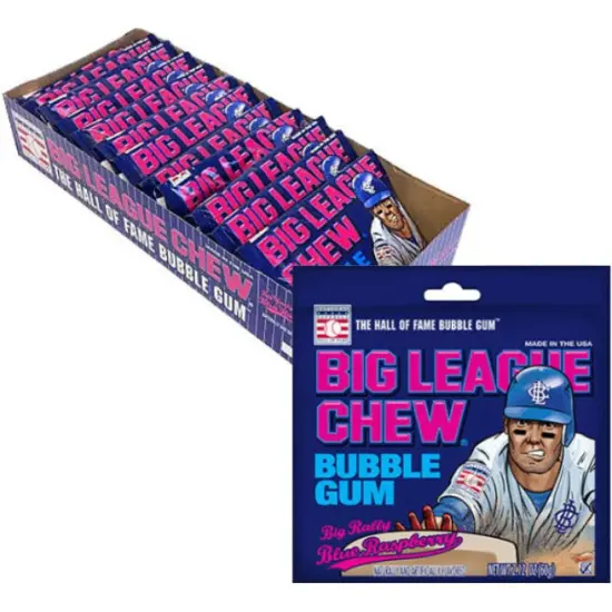 Big Rally Blue Raspberry Bubble Gum - 2.12-oz. (Case of 12) {2}