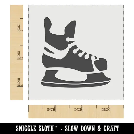 Hockey Ice Skates Skating Blades Wall Cookie DIY Craft Reusable Stencil {6}