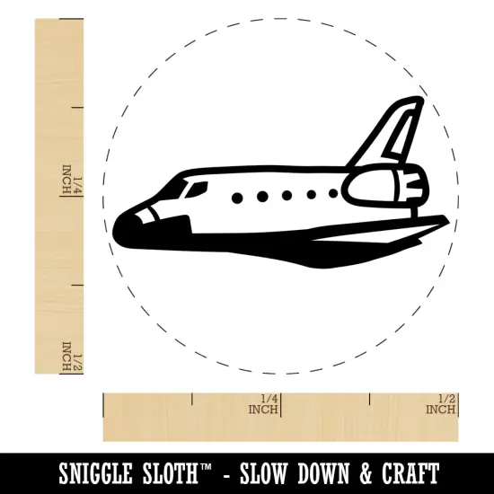 Space Shuttle Self-Inking Rubber Stamp for Stamping Crafting Planners Red {1}