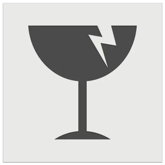 Fragile Glass Icon Wall Cookie DIY Craft Reusable Stencil {7}