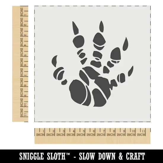 Dragon Claw Footprint Talon Wall Cookie DIY Craft Reusable Stencil {1}