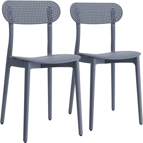 ISL Furnishings- Zuho Modern Indoor Outdoor Chair (2, Anchor Grey) {1}