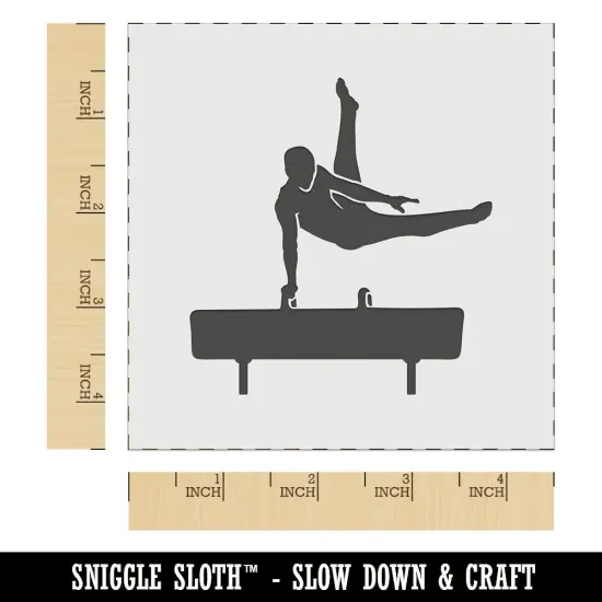 Pommel Horse Artistic Gymnastics Wall Cookie DIY Craft Reusable Stencil {6}
