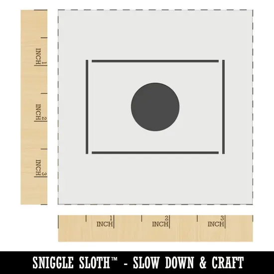 Japan Flag Wall Cookie DIY Craft Reusable Stencil {6}