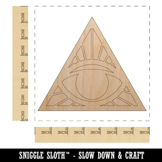 All Seeing Eye of Providence Unfinished Wood Shape Piece Cutout for DIY Craft Projects {1}