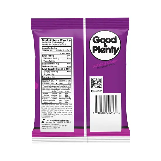 Licorice Chewy Candy, Fat Free, 7 oz (Case of 12) {2}