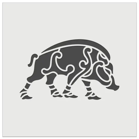 Boar Viking Nordic Celtic Wall Cookie DIY Craft Reusable Stencil {7}