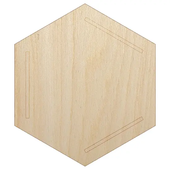 Benzene Ring for Organic Chemistry Science Unfinished Wood Shape Piece Cutout for DIY Craft Projects {7}