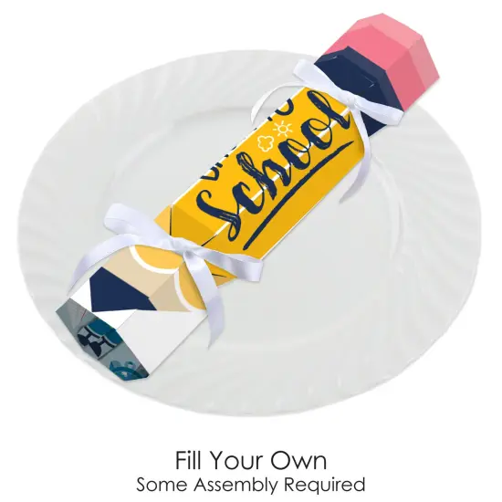 Big Dot of Happiness Back to School - No Snap First Day of School Classroom Party Table Favors - DIY Cracker Boxes - Set of 12 {3}