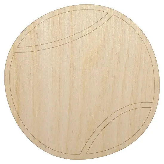Tennis Ball Doodle Unfinished Wood Shape Piece Cutout for DIY Craft Projects {7}
