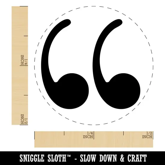 Quotation Marks Self-Inking Rubber Stamp for Stamping Crafting Planners Pink {1}