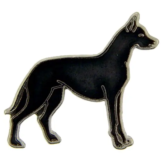 Great Dane Pin Black 1" {1}