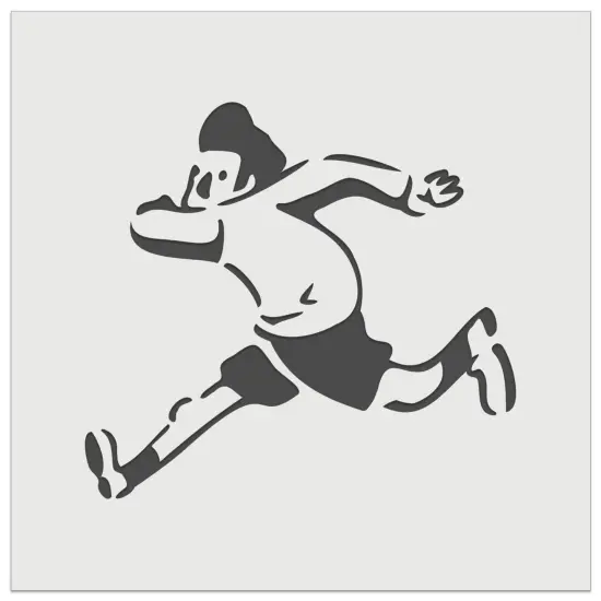 Cartoon Running Man Exercise Wall Cookie DIY Craft Reusable Stencil {7}