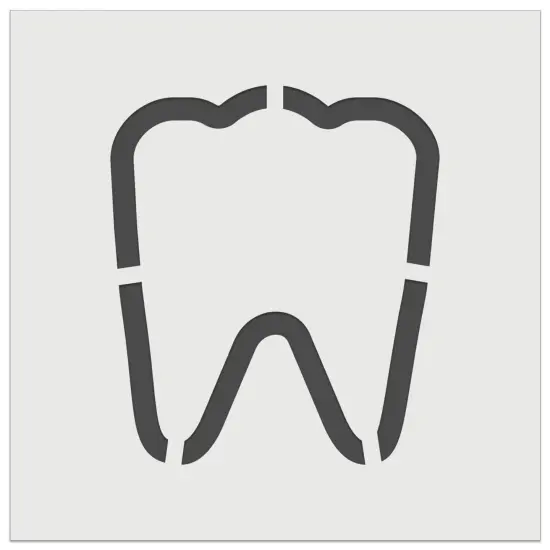 Tooth Outline Wall Cookie DIY Craft Reusable Stencil {7}