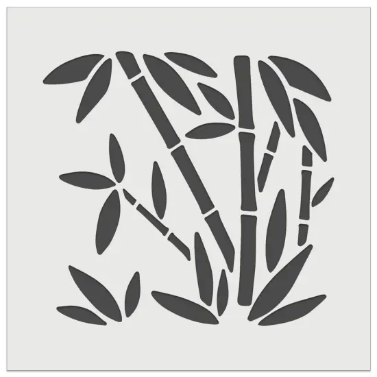 Bamboo Plants Wall Cookie DIY Craft Reusable Stencil {7}