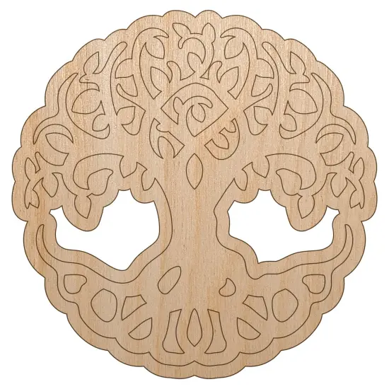 Tree of Life Unfinished Wood Shape Piece Cutout for DIY Craft Projects {2}