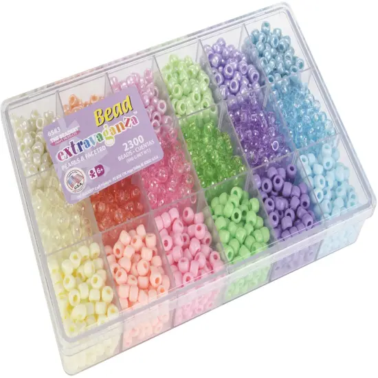 The Beadery Bead Extravaganza Bead Box Kit 19.75oz-Pastel {2}