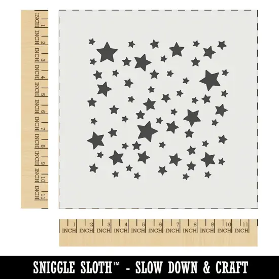 Cluster of Stars Wall Cookie DIY Craft Reusable Stencil {1}