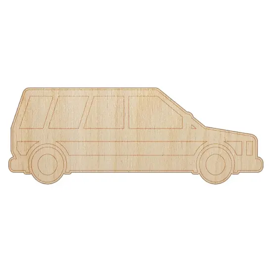 Station Wagon Family Car Vehicle Automobile Unfinished Wood Shape Piece Cutout for DIY Craft Projects {7}