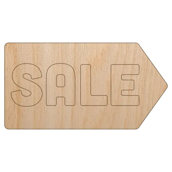 Sale Arrow Sign Unfinished Wood Shape Piece Cutout for DIY Craft Projects {7}