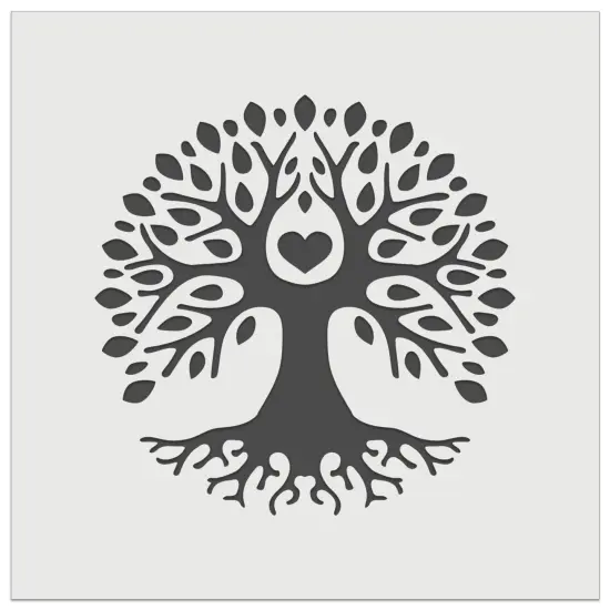 Tree of Life with Heart in Branches Wall Cookie DIY Craft Reusable Stencil {2}