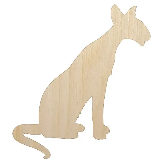 Siamese Cat Solid Unfinished Wood Shape Piece Cutout for DIY Craft Projects {7}