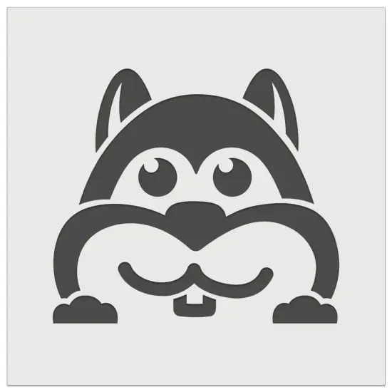 Peeking Chipmunk Wall Cookie DIY Craft Reusable Stencil {7}