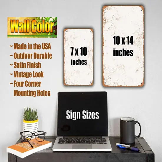 DECORATIVE METAL SIGN - Castles and Magic- Vintage Rusty Look {3}