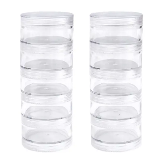 We R Storage Screw Stack Storage Jars 10/Pkg-Medium {4}