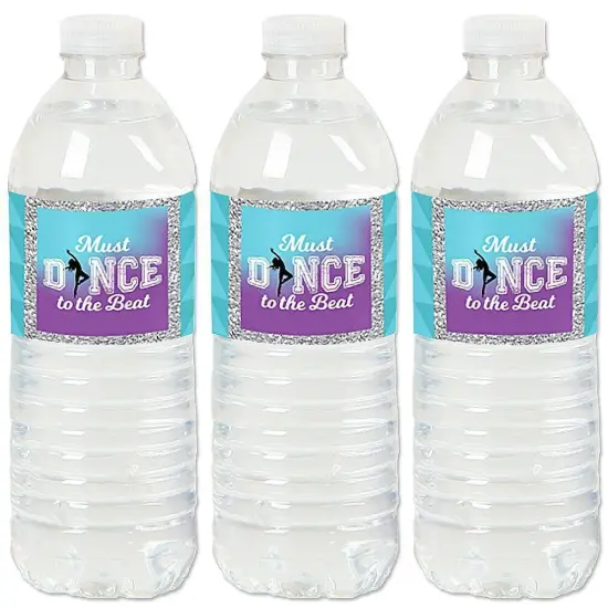 Big Dot of Happiness Must Dance to the Beat - Dance - Birthday Party or Dance Party Water Bottle Sticker Labels - Set of 20 {1}