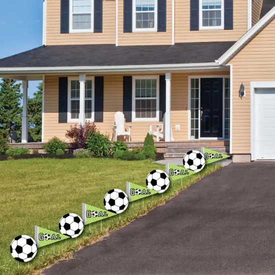 Big Dot of Happiness Goaaal - Soccer Lawn Decorations - Outdoor Baby Shower or Birthday Party Yard Decorations - 10 Piece {4}
