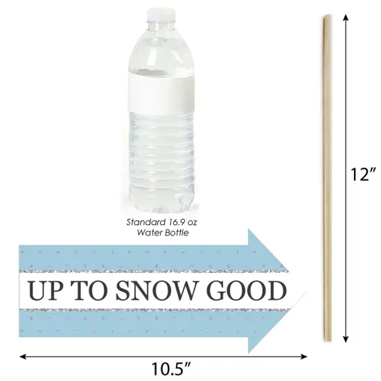 Big Dot of Happiness Funny Onederland - Holiday Snowflake Winter Wonderland Birthday Party Photo Booth Props Kit - 10 Piece {4}