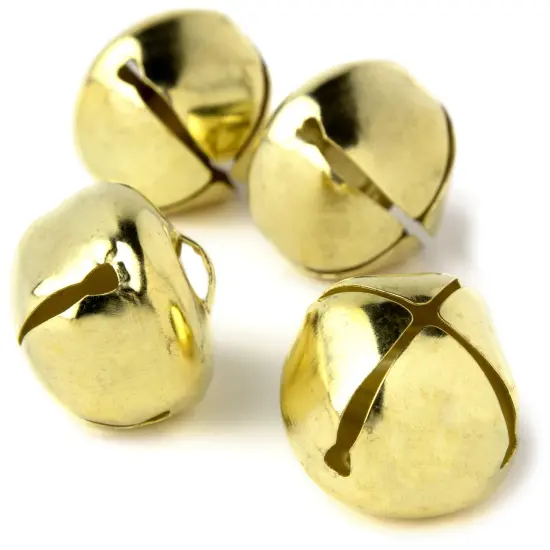 CousinDIY Jingle Bells 1.375" 4/Pkg-Gold {4}