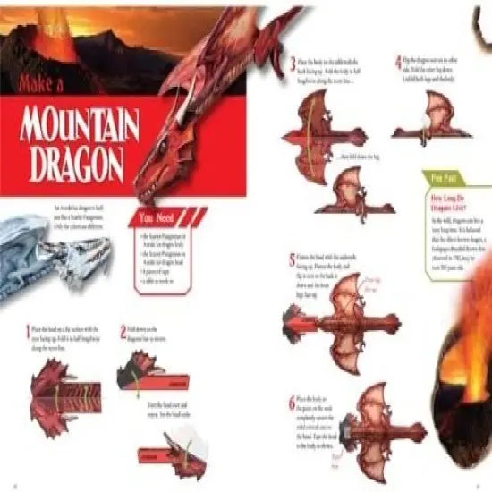 Klutz Paper Flying Dragons Book Kit {5}
