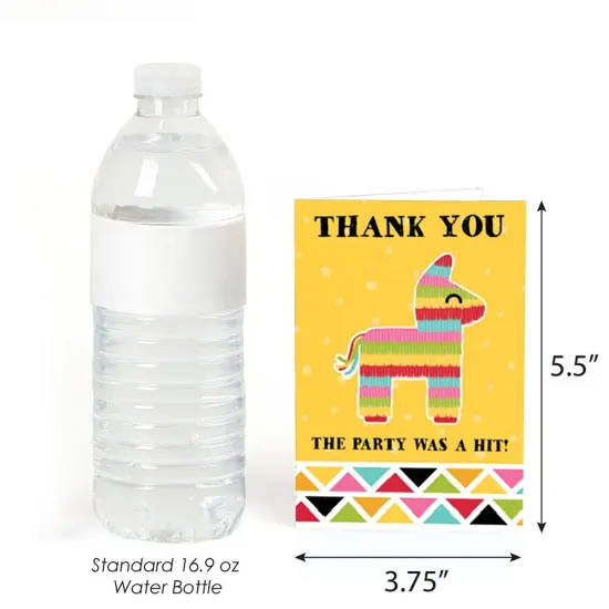 Big Dot of Happiness Let's Fiesta - Fiesta Thank You Cards (8 count) {4}