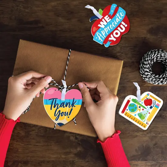 Big Dot of Happiness Thank You Teachers - Teacher Appreciation Decorations - Tree Ornaments - Set of 12 {4}