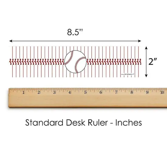 Big Dot of Happiness Batter Up - Baseball - Baby Shower or Birthday Party Water Bottle Sticker Labels - Set of 20 {7}