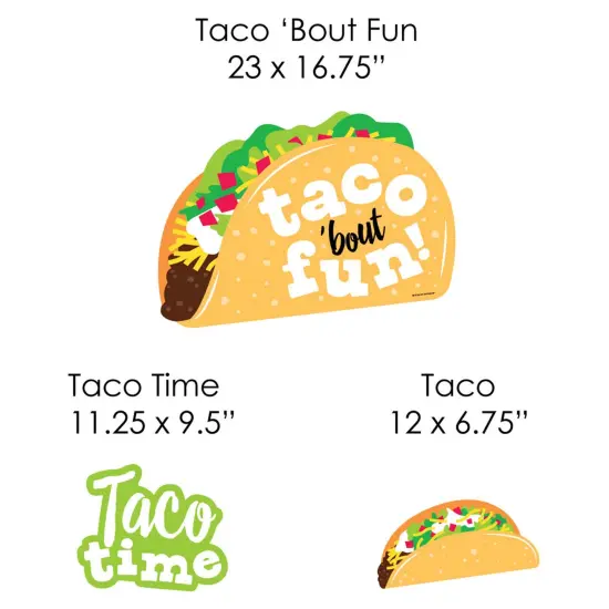 Big Dot of Happiness Taco 'Bout Fun - Yard Sign and Outdoor Lawn Decorations - Fiesta Yard Signs - Set of 8 {7}