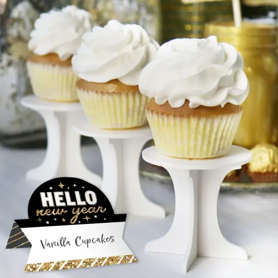 Big Dot of Happiness Hello New Year - NYE Party Tent Buffet Card - Table Setting Name Place Cards - Set of 24 {6}