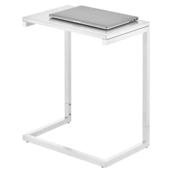 mDesign Modern Minimalistic Metal Accent Desk and Tray Furniture Unit {2}