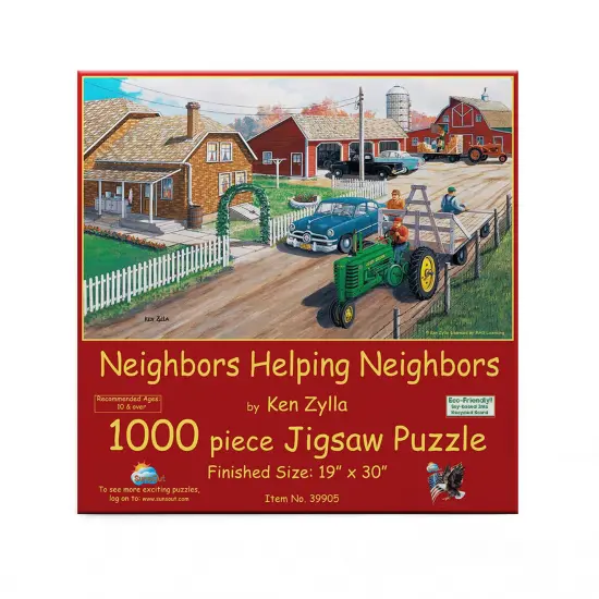 Sunsout Neighbors Helping Neighbors 1000 pc Jigsaw Puzzle 39905 {4}