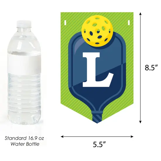 Big Dot of Happiness Let&rsquo;s Rally - Pickleball - Birthday or Retirement Party Bunting Banner - Party Decorations - Let's Have A Rally Good Time {4}