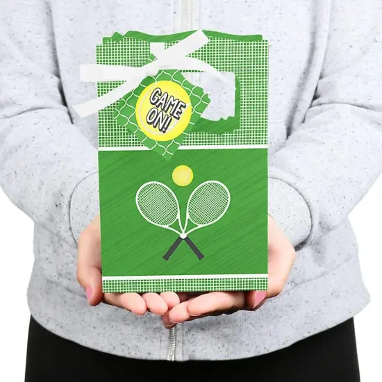 Big Dot of Happiness You Got Served - Tennis - Baby Shower or Tennis Ball Birthday Party Favor Boxes - Set of 12 {6}