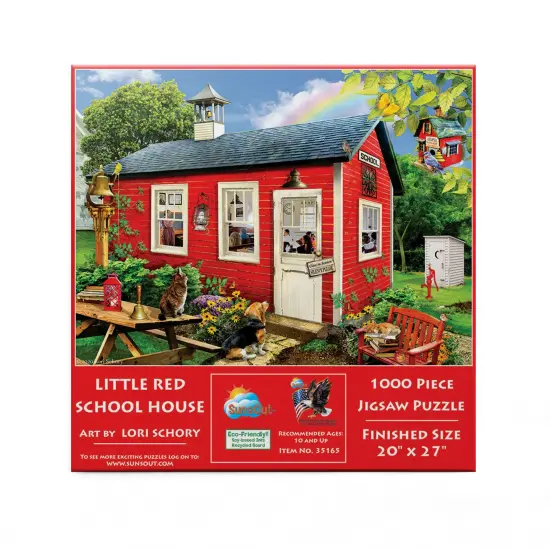 Sunsout Little Red School House 1000 pc Jigsaw Puzzle 35165 {4}