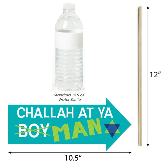 Big Dot of Happiness Funny Blue Bar Mitzvah - Boy Party Photo Booth Props Kit - 10 Piece {4}